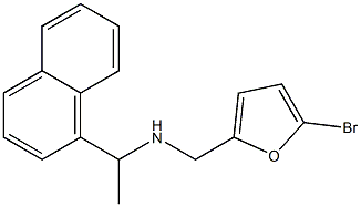 [(5-bromofuran-2-yl)methyl][1-(naphthalen-1-yl)ethyl]amine 结构式