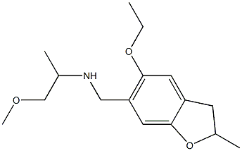 [(5-ethoxy-2-methyl-2,3-dihydro-1-benzofuran-6-yl)methyl](1-methoxypropan-2-yl)amine 结构式