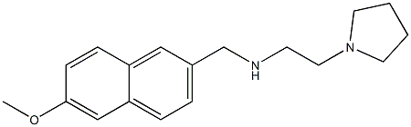 [(6-methoxynaphthalen-2-yl)methyl][2-(pyrrolidin-1-yl)ethyl]amine 结构式