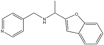 [1-(1-benzofuran-2-yl)ethyl](pyridin-4-ylmethyl)amine 结构式