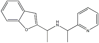 [1-(1-benzofuran-2-yl)ethyl][1-(pyridin-2-yl)ethyl]amine 结构式