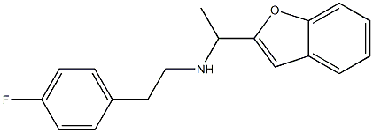 [1-(1-benzofuran-2-yl)ethyl][2-(4-fluorophenyl)ethyl]amine 结构式