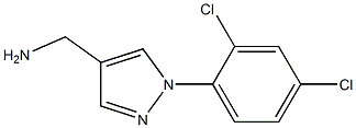 [1-(2,4-dichlorophenyl)-1H-pyrazol-4-yl]methylamine 结构式