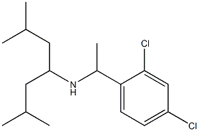 [1-(2,4-dichlorophenyl)ethyl](2,6-dimethylheptan-4-yl)amine 结构式