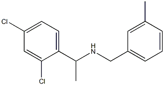 [1-(2,4-dichlorophenyl)ethyl][(3-methylphenyl)methyl]amine 结构式