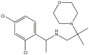 [1-(2,4-dichlorophenyl)ethyl][2-methyl-2-(morpholin-4-yl)propyl]amine 结构式