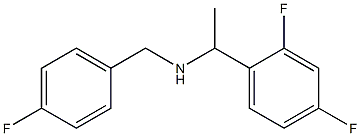 [1-(2,4-difluorophenyl)ethyl][(4-fluorophenyl)methyl]amine 结构式