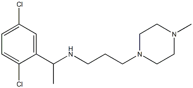[1-(2,5-dichlorophenyl)ethyl][3-(4-methylpiperazin-1-yl)propyl]amine 结构式