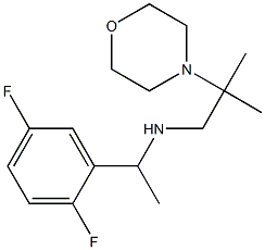 [1-(2,5-difluorophenyl)ethyl][2-methyl-2-(morpholin-4-yl)propyl]amine 结构式