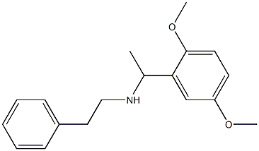 [1-(2,5-dimethoxyphenyl)ethyl](2-phenylethyl)amine 结构式