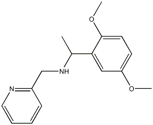 [1-(2,5-dimethoxyphenyl)ethyl](pyridin-2-ylmethyl)amine 结构式
