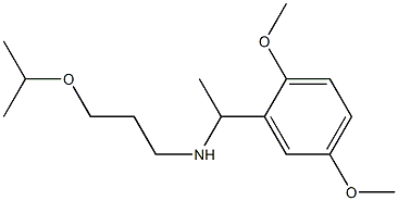 [1-(2,5-dimethoxyphenyl)ethyl][3-(propan-2-yloxy)propyl]amine 结构式