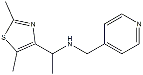 [1-(2,5-dimethyl-1,3-thiazol-4-yl)ethyl](pyridin-4-ylmethyl)amine 结构式