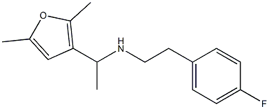 [1-(2,5-dimethylfuran-3-yl)ethyl][2-(4-fluorophenyl)ethyl]amine 结构式