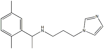 [1-(2,5-dimethylphenyl)ethyl][3-(1H-imidazol-1-yl)propyl]amine 结构式
