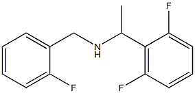 [1-(2,6-difluorophenyl)ethyl][(2-fluorophenyl)methyl]amine 结构式