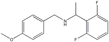 [1-(2,6-difluorophenyl)ethyl][(4-methoxyphenyl)methyl]amine 结构式