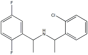 [1-(2-chlorophenyl)ethyl][1-(2,5-difluorophenyl)ethyl]amine 结构式