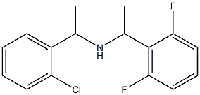 [1-(2-chlorophenyl)ethyl][1-(2,6-difluorophenyl)ethyl]amine 结构式