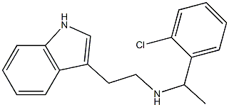 [1-(2-chlorophenyl)ethyl][2-(1H-indol-3-yl)ethyl]amine 结构式