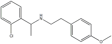 [1-(2-chlorophenyl)ethyl][2-(4-methoxyphenyl)ethyl]amine 结构式