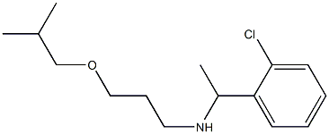 [1-(2-chlorophenyl)ethyl][3-(2-methylpropoxy)propyl]amine 结构式