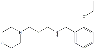 [1-(2-ethoxyphenyl)ethyl][3-(morpholin-4-yl)propyl]amine 结构式