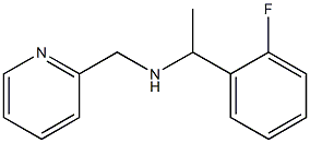 [1-(2-fluorophenyl)ethyl](pyridin-2-ylmethyl)amine 结构式