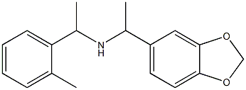 [1-(2H-1,3-benzodioxol-5-yl)ethyl][1-(2-methylphenyl)ethyl]amine 结构式
