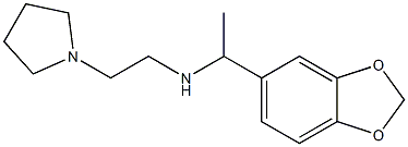 [1-(2H-1,3-benzodioxol-5-yl)ethyl][2-(pyrrolidin-1-yl)ethyl]amine 结构式