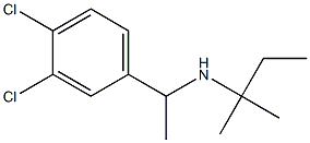 [1-(3,4-dichlorophenyl)ethyl](2-methylbutan-2-yl)amine 结构式