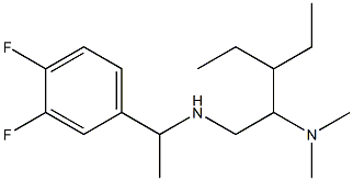 [1-(3,4-difluorophenyl)ethyl][2-(dimethylamino)-3-ethylpentyl]amine 结构式