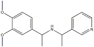 [1-(3,4-dimethoxyphenyl)ethyl][1-(pyridin-3-yl)ethyl]amine 结构式
