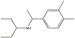 [1-(3,4-dimethylphenyl)ethyl](pentan-3-yl)amine 结构式