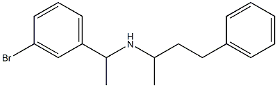 [1-(3-bromophenyl)ethyl](4-phenylbutan-2-yl)amine 结构式