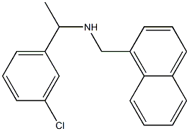 [1-(3-chlorophenyl)ethyl](naphthalen-1-ylmethyl)amine 结构式