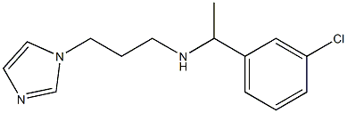[1-(3-chlorophenyl)ethyl][3-(1H-imidazol-1-yl)propyl]amine 结构式