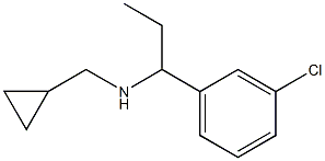 [1-(3-chlorophenyl)propyl](cyclopropylmethyl)amine 结构式