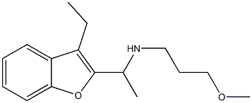 [1-(3-ethyl-1-benzofuran-2-yl)ethyl](3-methoxypropyl)amine 结构式