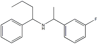 [1-(3-fluorophenyl)ethyl](1-phenylbutyl)amine 结构式