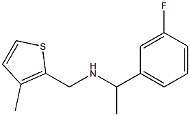 [1-(3-fluorophenyl)ethyl][(3-methylthiophen-2-yl)methyl]amine 结构式
