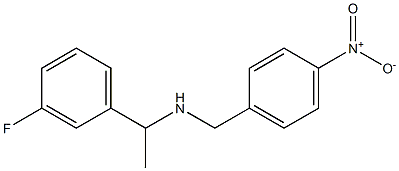 [1-(3-fluorophenyl)ethyl][(4-nitrophenyl)methyl]amine 结构式