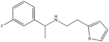 [1-(3-fluorophenyl)ethyl][2-(thiophen-2-yl)ethyl]amine 结构式
