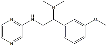 [1-(3-methoxyphenyl)-2-(pyrazin-2-ylamino)ethyl]dimethylamine 结构式
