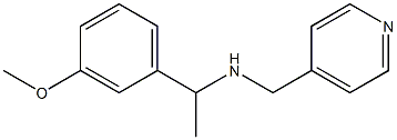 [1-(3-methoxyphenyl)ethyl](pyridin-4-ylmethyl)amine 结构式