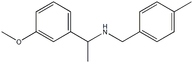[1-(3-methoxyphenyl)ethyl][(4-methylphenyl)methyl]amine 结构式