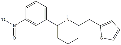 [1-(3-nitrophenyl)butyl][2-(thiophen-2-yl)ethyl]amine 结构式