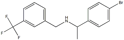 [1-(4-bromophenyl)ethyl]({[3-(trifluoromethyl)phenyl]methyl})amine 结构式