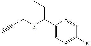 [1-(4-bromophenyl)propyl](prop-2-yn-1-yl)amine 结构式