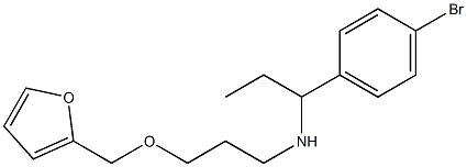 [1-(4-bromophenyl)propyl][3-(furan-2-ylmethoxy)propyl]amine 结构式